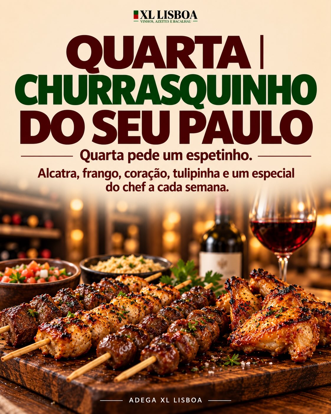 Quarta-feira, Churrasquinho do Seu Paulo